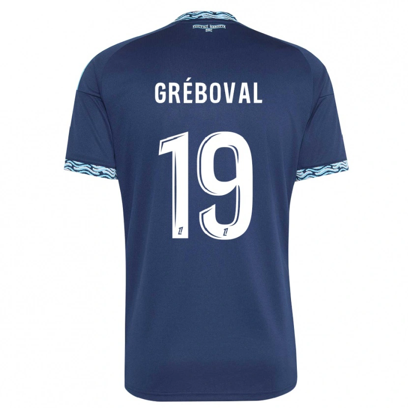 Danxen Dames Théa Gréboval #19 Staalblauw Wit Thuisshirt Thuistenue 2026/27 T-Shirt België