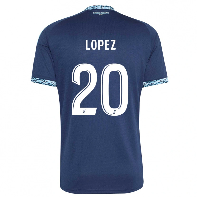 Danxen Dames Julien Lopez #20 Staalblauw Wit Thuisshirt Thuistenue 2026/27 T-Shirt België