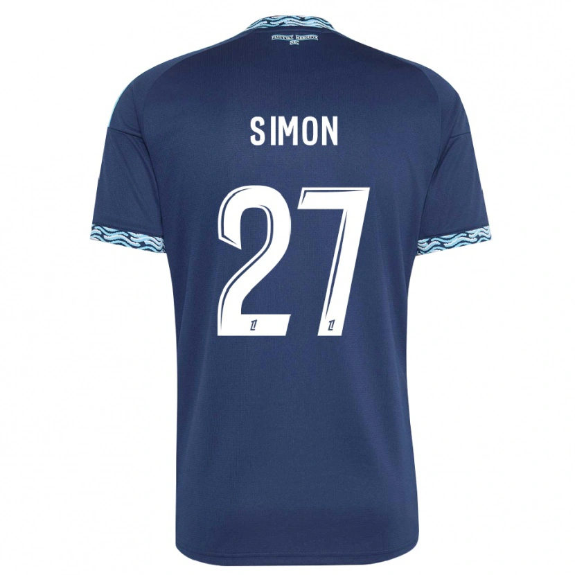 Danxen Dames Moses Simon #27 Staalblauw Wit Thuisshirt Thuistenue 2026/27 T-Shirt België