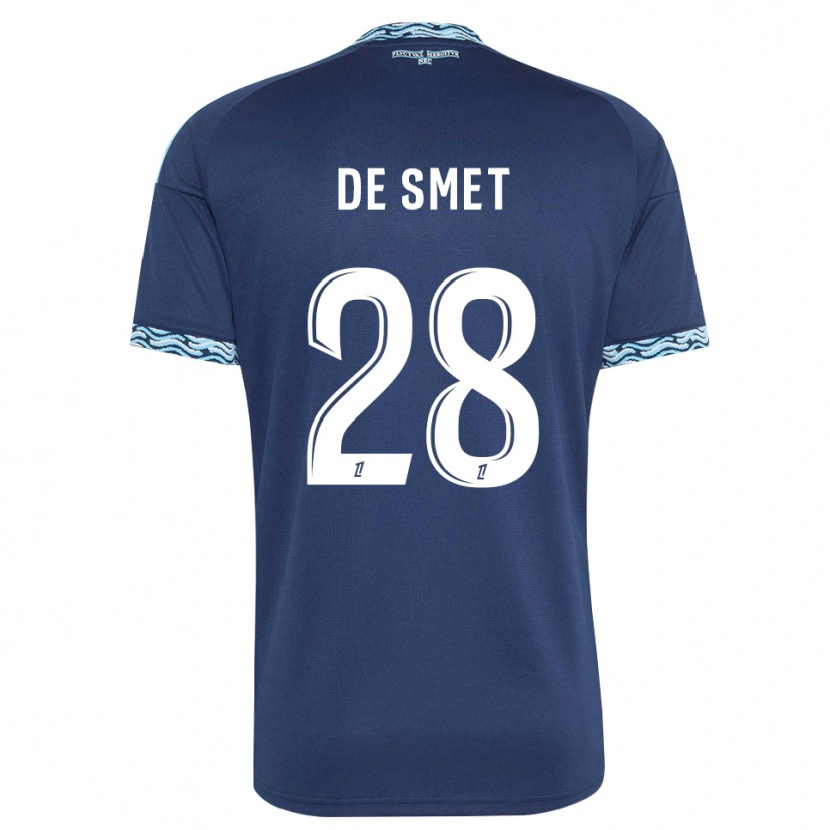 Danxen Dames Thibault De Smet #28 Staalblauw Wit Thuisshirt Thuistenue 2026/27 T-Shirt België