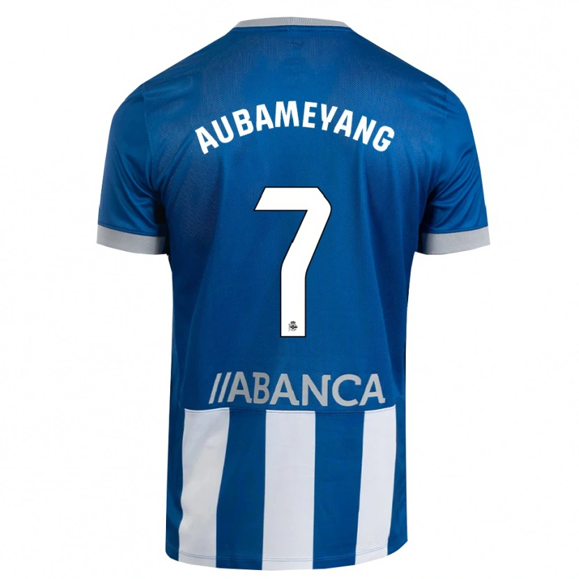 Danxen Dames Pierre-Emerick Aubameyang #7 Blauw Grijs Wit Thuisshirt Thuistenue 2026/27 T-Shirt België