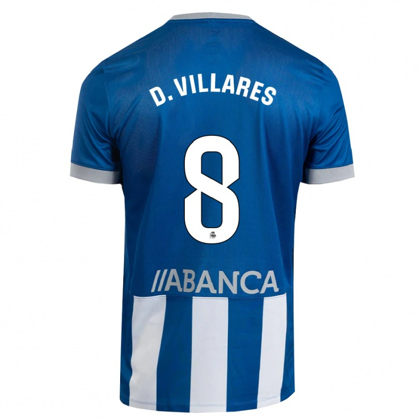 Danxen Dames Diego Villares #8 Blauw Grijs Wit Thuisshirt Thuistenue 2026/27 T-Shirt België