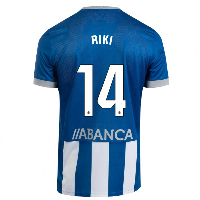 Danxen Dames Riki Rodríguez #14 Blauw Grijs Wit Thuisshirt Thuistenue 2026/27 T-Shirt België