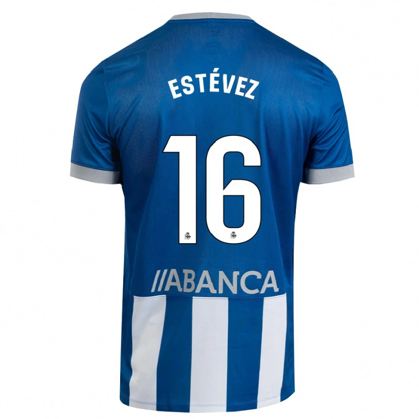 Danxen Dames Dani Estévez #16 Blauw Grijs Wit Thuisshirt Thuistenue 2026/27 T-Shirt België