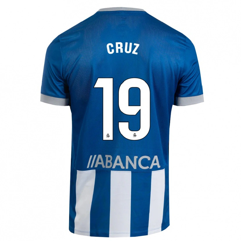 Danxen Dames Luismi Cruz #19 Blauw Grijs Wit Thuisshirt Thuistenue 2026/27 T-Shirt België