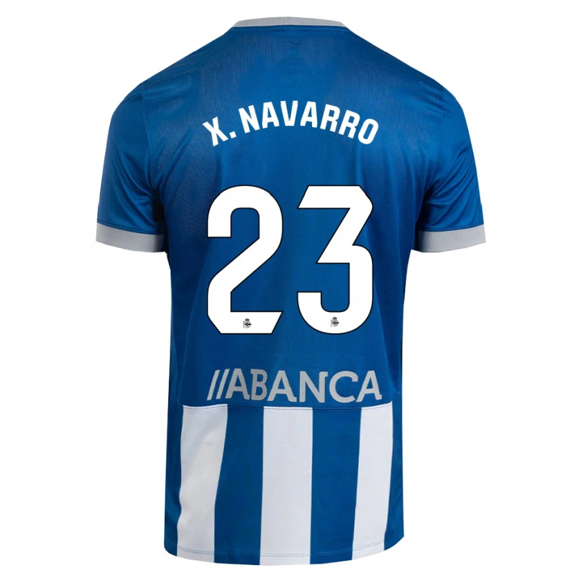 Danxen Dames Ximo Navarro #23 Blauw Grijs Wit Thuisshirt Thuistenue 2026/27 T-Shirt België