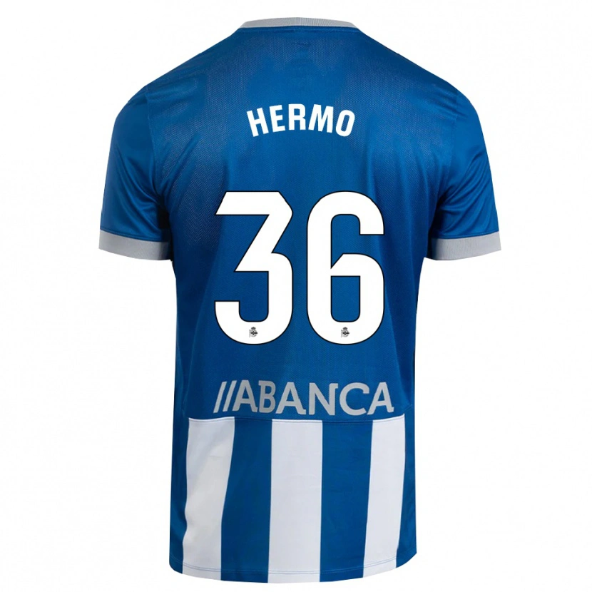 Danxen Dames Mario Hermo #36 Blauw Grijs Wit Thuisshirt Thuistenue 2026/27 T-Shirt België