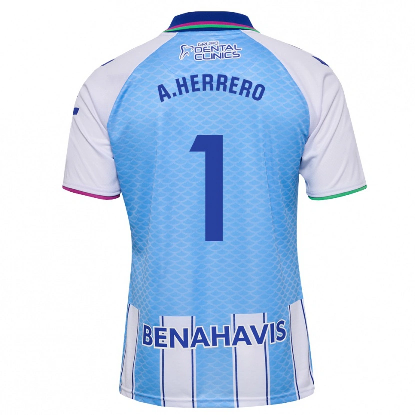 Danxen Dames Alfonso Herrero #1 Diep Hemelsblauw Wit Thuisshirt Thuistenue 2026/27 T-Shirt België