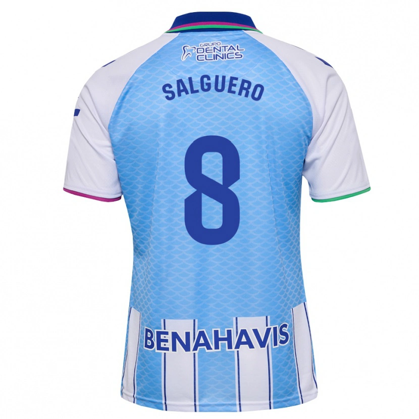 Danxen Dames Ismael Salguero #8 Diep Hemelsblauw Wit Thuisshirt Thuistenue 2026/27 T-Shirt België