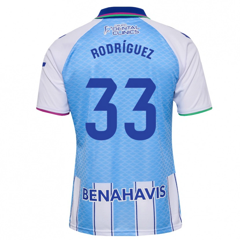 Danxen Dames Alfonso Rodríguez #33 Diep Hemelsblauw Wit Thuisshirt Thuistenue 2026/27 T-Shirt België