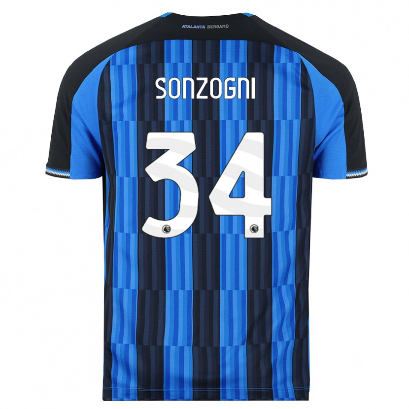 Danxen Dames Mattia Sonzogni #34 Blauw Zwart Rood Thuisshirt Thuistenue 2026/27 T-Shirt België