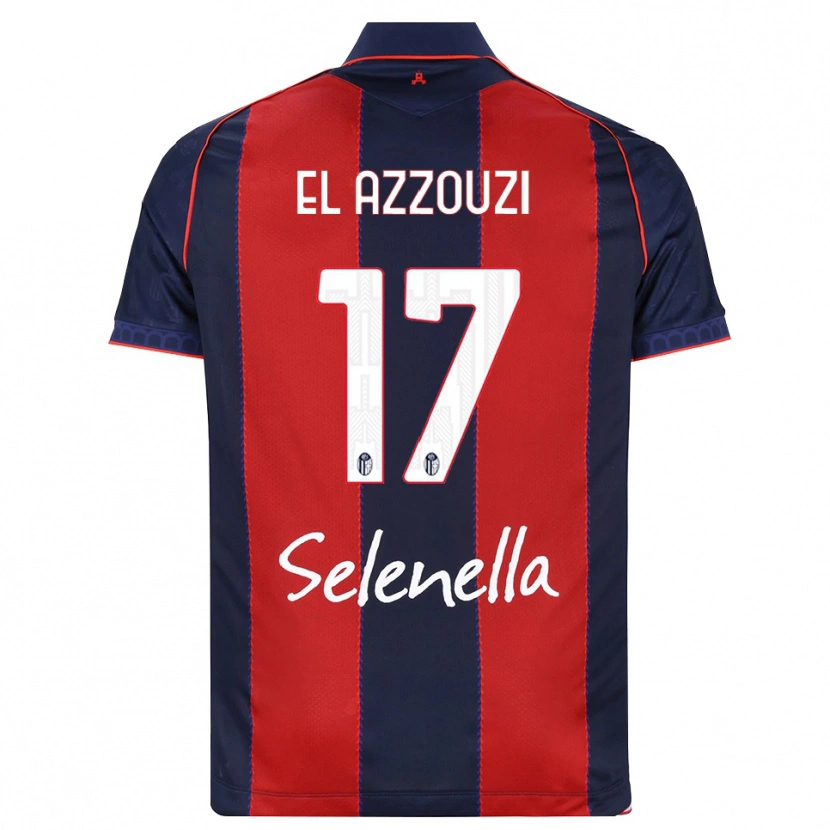 Danxen Dames Oussama El Azzouzi #17 Koninklijk Blauw Rood Wit Thuisshirt Thuistenue 2026/27 T-Shirt België