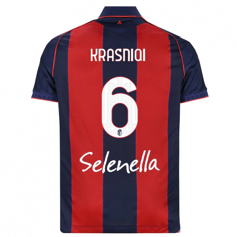 Danxen Dames Besalet Krasniqi #6 Koninklijk Blauw Rood Wit Thuisshirt Thuistenue 2026/27 T-Shirt België