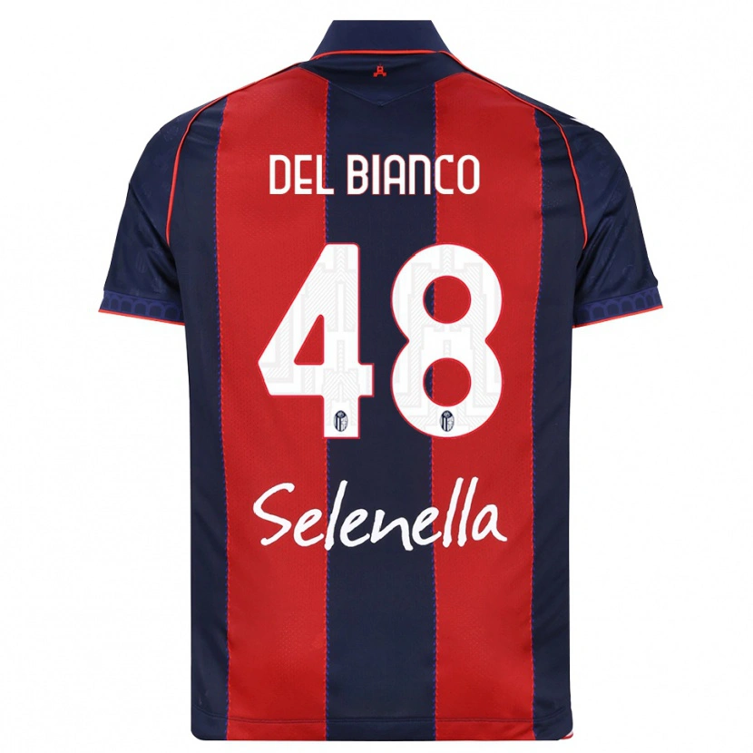 Danxen Dames Riccardo Del Bianco #48 Koninklijk Blauw Rood Wit Thuisshirt Thuistenue 2026/27 T-Shirt België