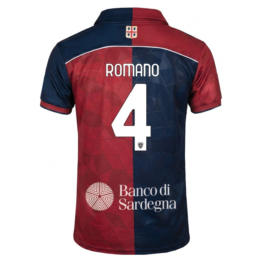 Danxen Dames Alessandro Romano #4 Bordeauxrood Koninklijk Blauw Thuisshirt Thuistenue 2026/27 T-Shirt België