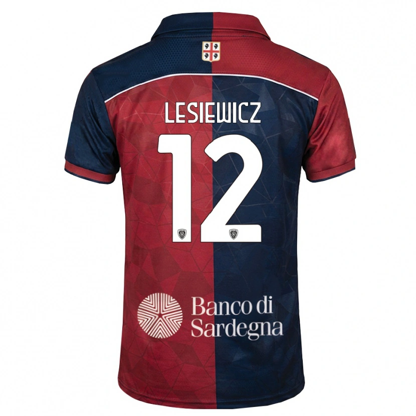 Danxen Dames Mateusz Lesiewicz #12 Bordeauxrood Koninklijk Blauw Thuisshirt Thuistenue 2026/27 T-Shirt België