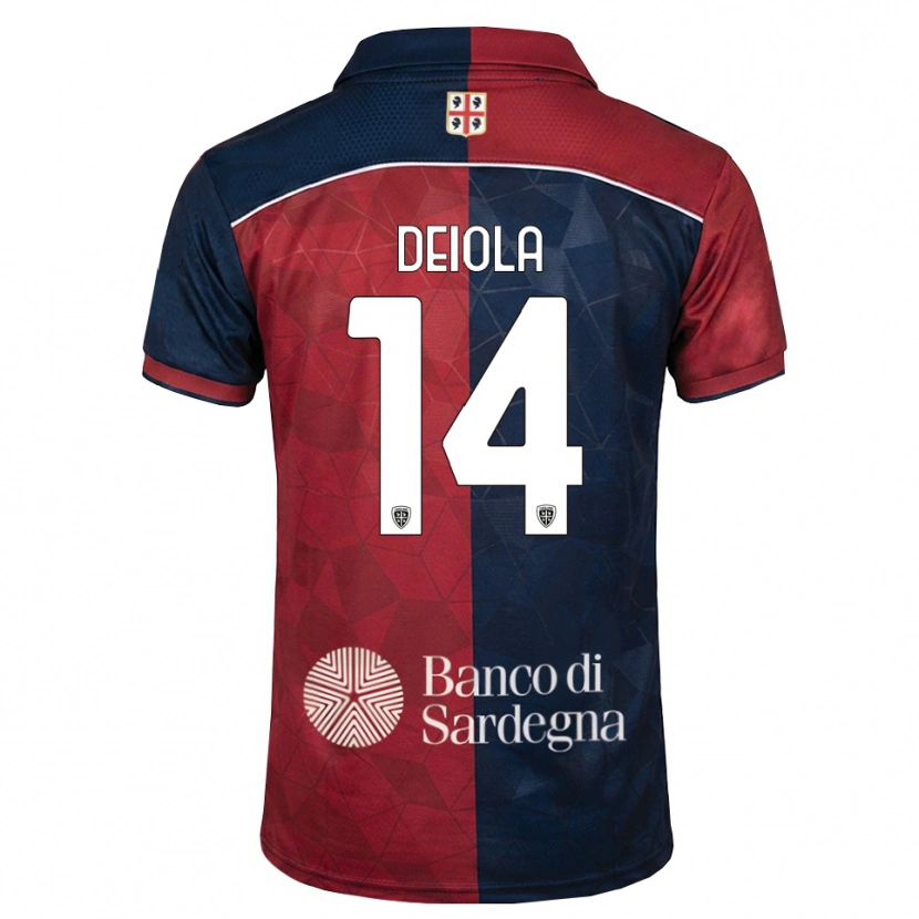 Danxen Dames Alessandro Deiola #14 Bordeauxrood Koninklijk Blauw Thuisshirt Thuistenue 2026/27 T-Shirt België