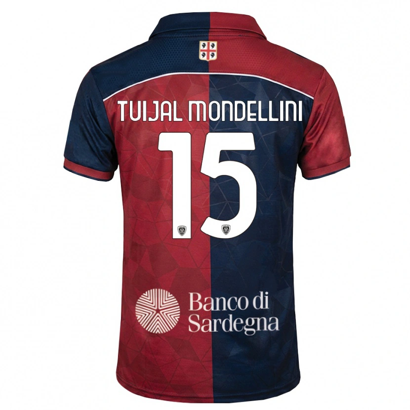 Danxen Dames Luca Tuijai Mondellini #15 Bordeauxrood Koninklijk Blauw Thuisshirt Thuistenue 2026/27 T-Shirt België