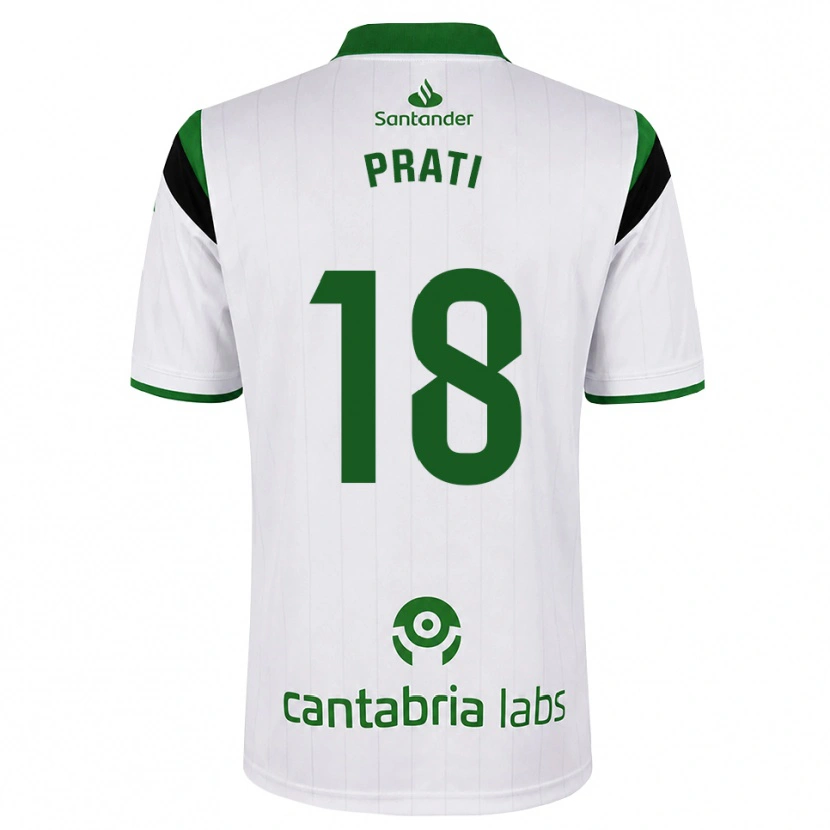 Danxen Dames Matteo Prati #18 Wit Groen Zwart Thuisshirt Thuistenue 2026/27 T-Shirt België