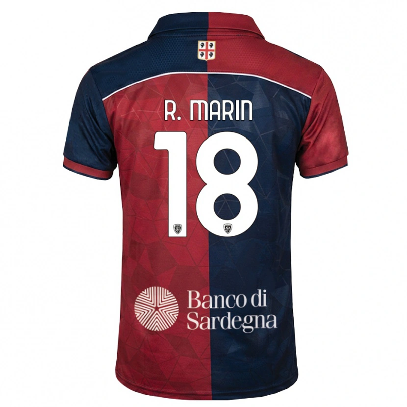 Danxen Dames Răzvan Marin #18 Bordeauxrood Koninklijk Blauw Thuisshirt Thuistenue 2026/27 T-Shirt België
