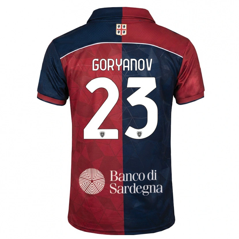 Danxen Dames Kristiyan Goryanov #23 Bordeauxrood Koninklijk Blauw Thuisshirt Thuistenue 2026/27 T-Shirt België