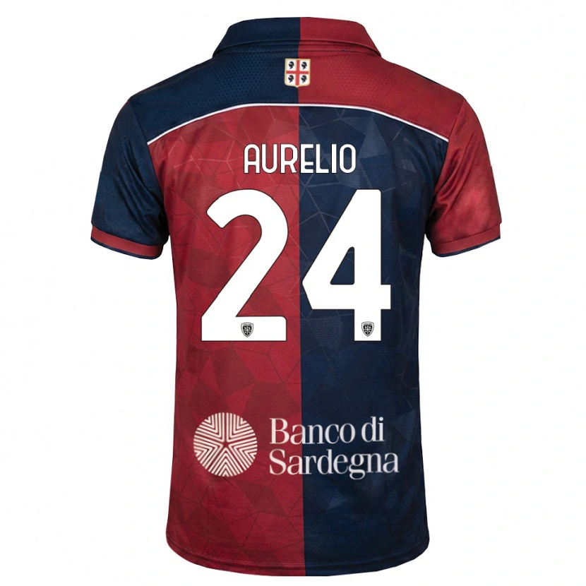 Danxen Dames Giuseppe Aurelio #24 Bordeauxrood Koninklijk Blauw Thuisshirt Thuistenue 2026/27 T-Shirt België