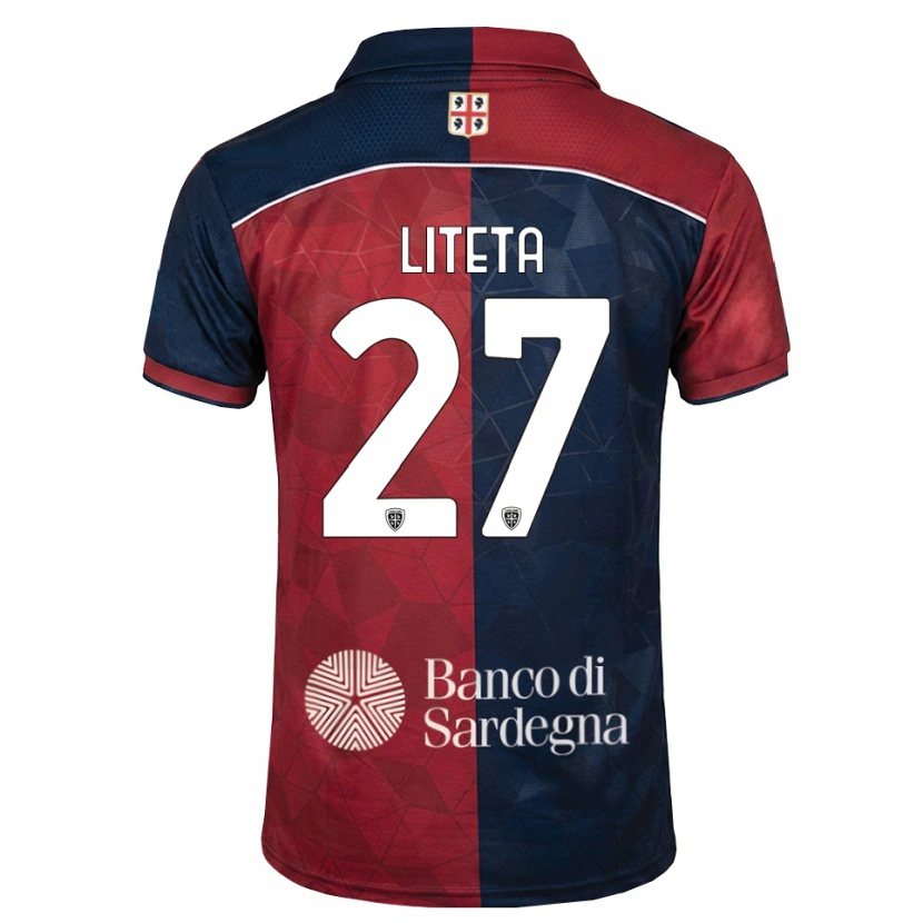 Danxen Dames Joseph Liteta #27 Bordeauxrood Koninklijk Blauw Thuisshirt Thuistenue 2026/27 T-Shirt België
