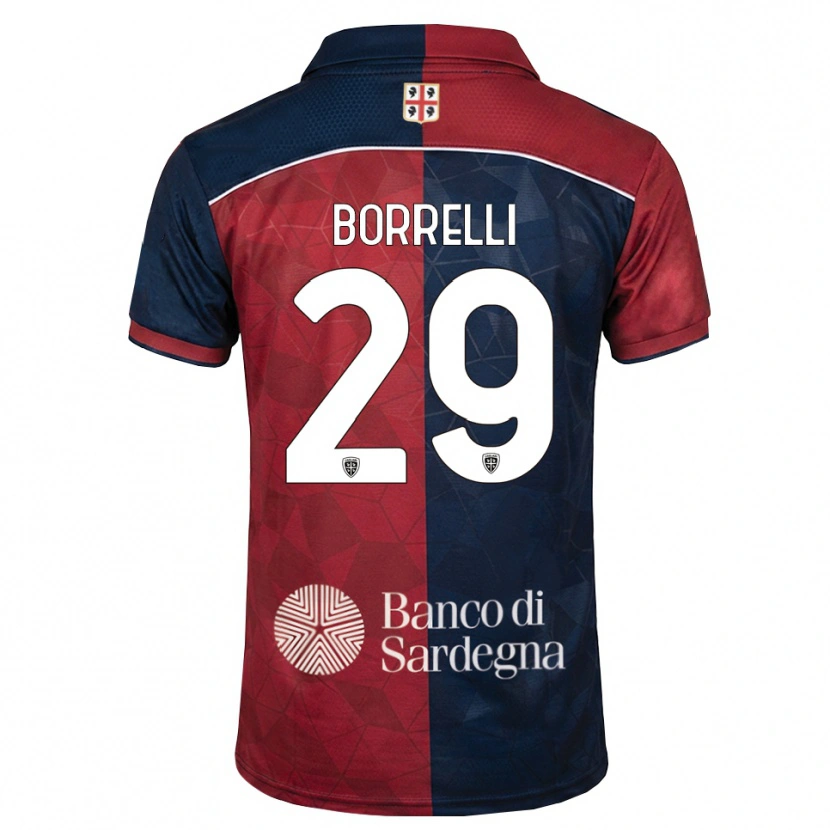 Danxen Dames Gennaro Borrelli #29 Bordeauxrood Koninklijk Blauw Thuisshirt Thuistenue 2026/27 T-Shirt België