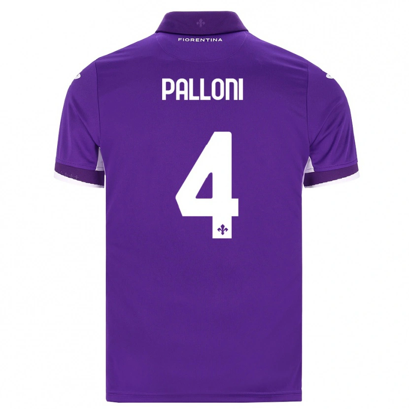 Danxen Dames Samuele Palloni #4 Paars Wit Roze Thuisshirt Thuistenue 2026/27 T-Shirt België