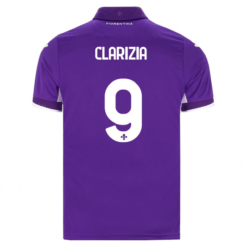 Danxen Dames Leonardo Clarizia #9 Paars Wit Roze Thuisshirt Thuistenue 2026/27 T-Shirt België