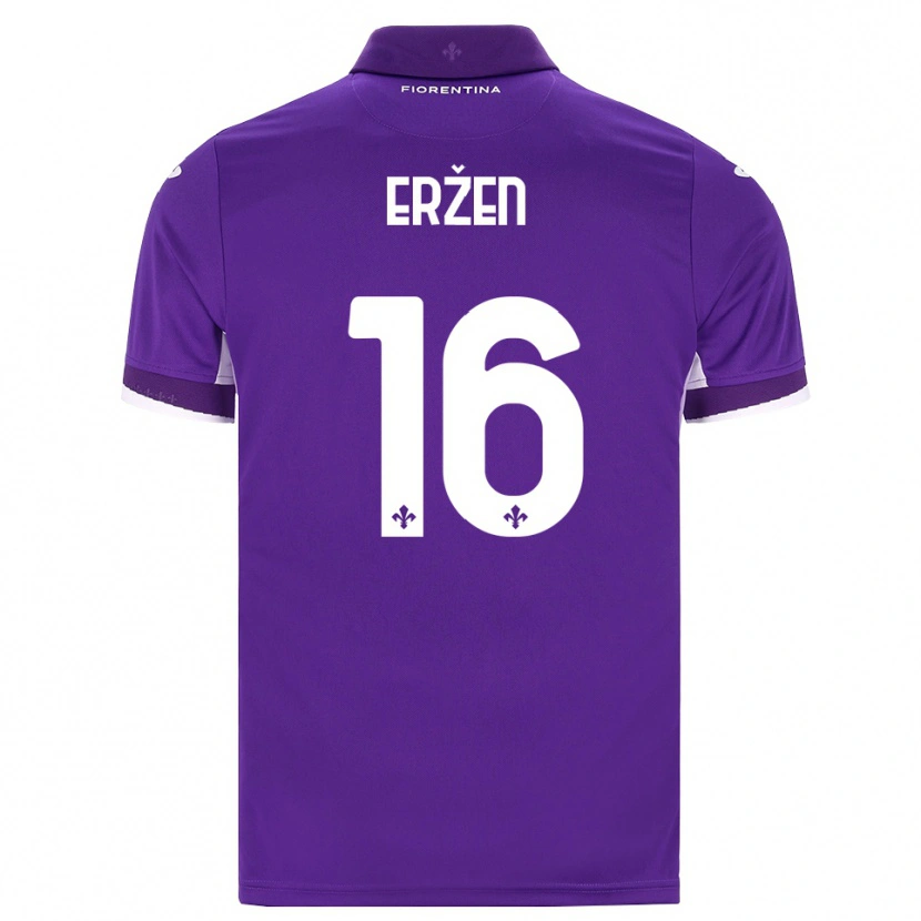 Danxen Dames Kaja Erzen #16 Paars Wit Roze Thuisshirt Thuistenue 2026/27 T-Shirt België