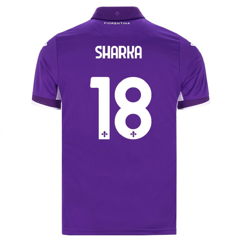 Danxen Dames Gentjan Sharka #18 Paars Wit Roze Thuisshirt Thuistenue 2026/27 T-Shirt België