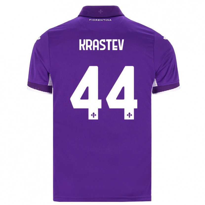 Danxen Dames Dimo Krastev #44 Paars Wit Roze Thuisshirt Thuistenue 2026/27 T-Shirt België