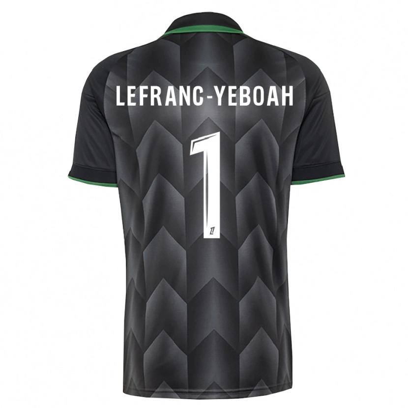 Danxen Dames Daïvy Lefranc-Yeboah #1 Wit Zwart Groen Uitshirt Uittenue 2026/27 T-Shirt België