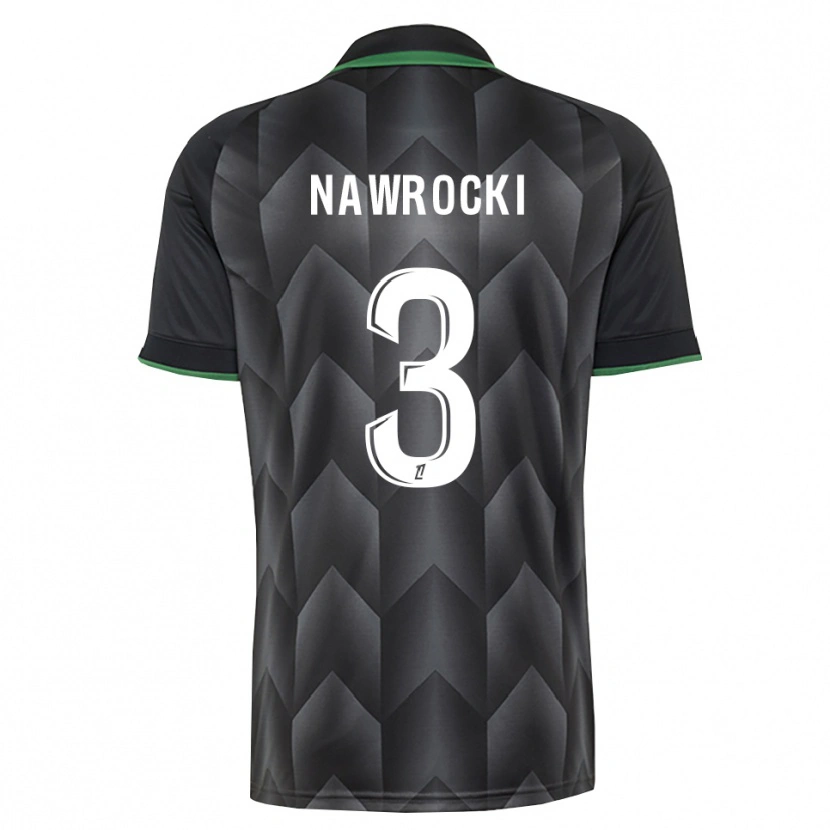 Danxen Dames Maik Nawrocki #3 Wit Zwart Groen Uitshirt Uittenue 2026/27 T-Shirt België