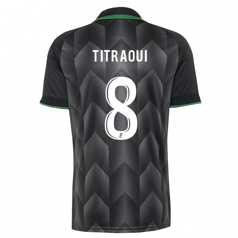Danxen Dames Yacine Titraoui #8 Wit Zwart Groen Uitshirt Uittenue 2026/27 T-Shirt België