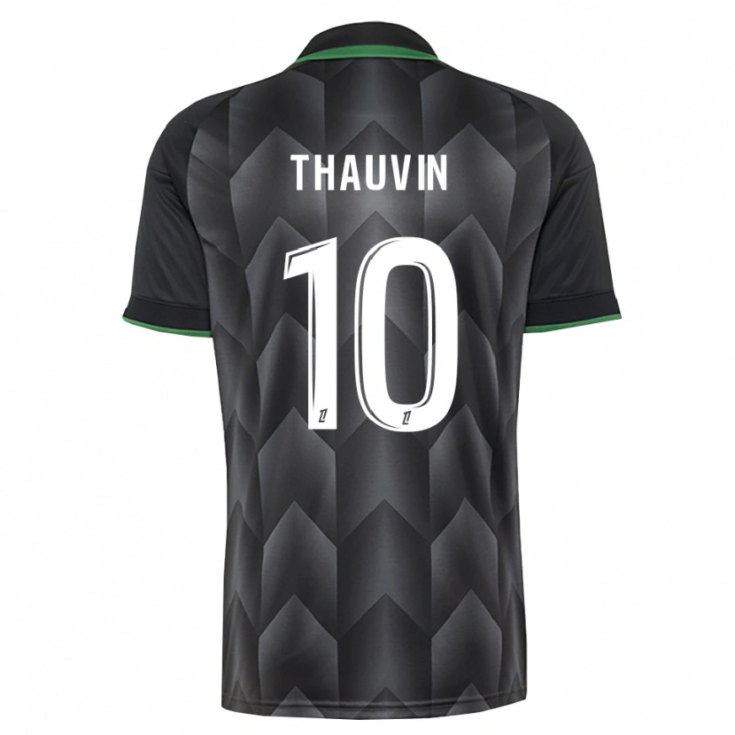 Danxen Dames Florian Thauvin #10 Wit Zwart Groen Uitshirt Uittenue 2026/27 T-Shirt België