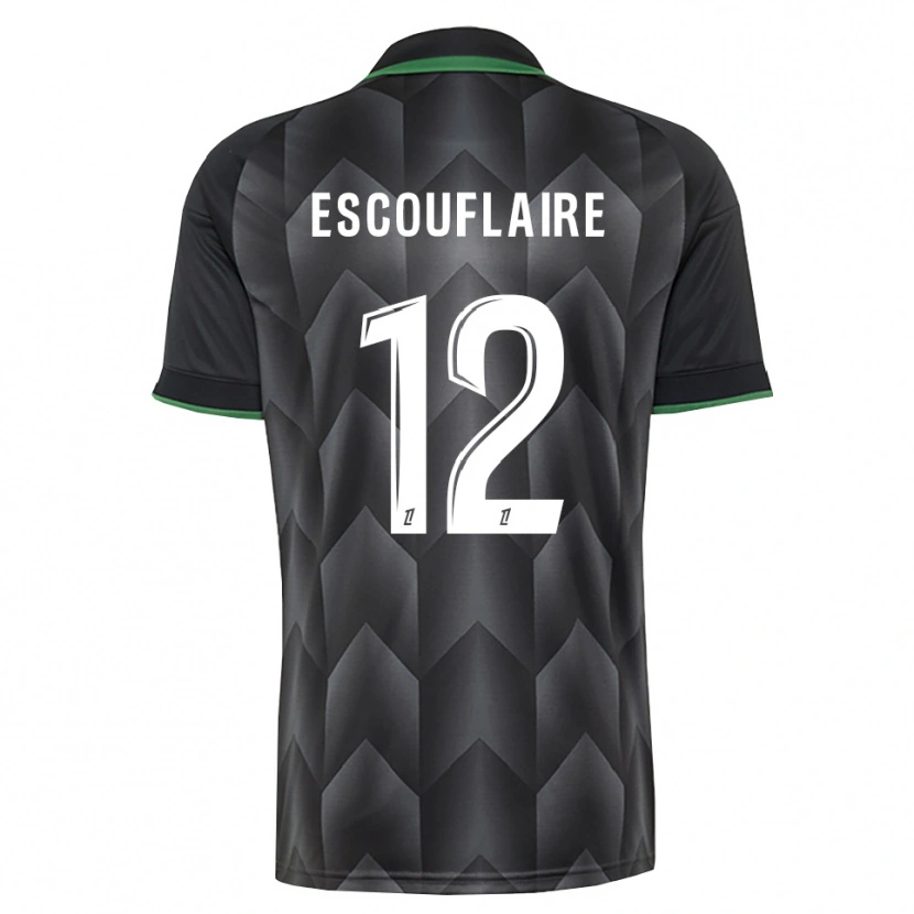 Danxen Dames Mattéo Escouflaire #12 Wit Zwart Groen Uitshirt Uittenue 2026/27 T-Shirt België