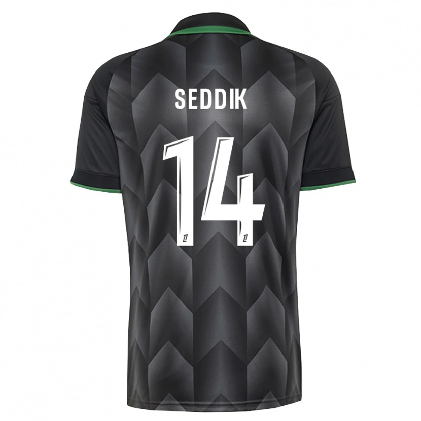 Danxen Dames Mohamed Seddik #14 Wit Zwart Groen Uitshirt Uittenue 2026/27 T-Shirt België