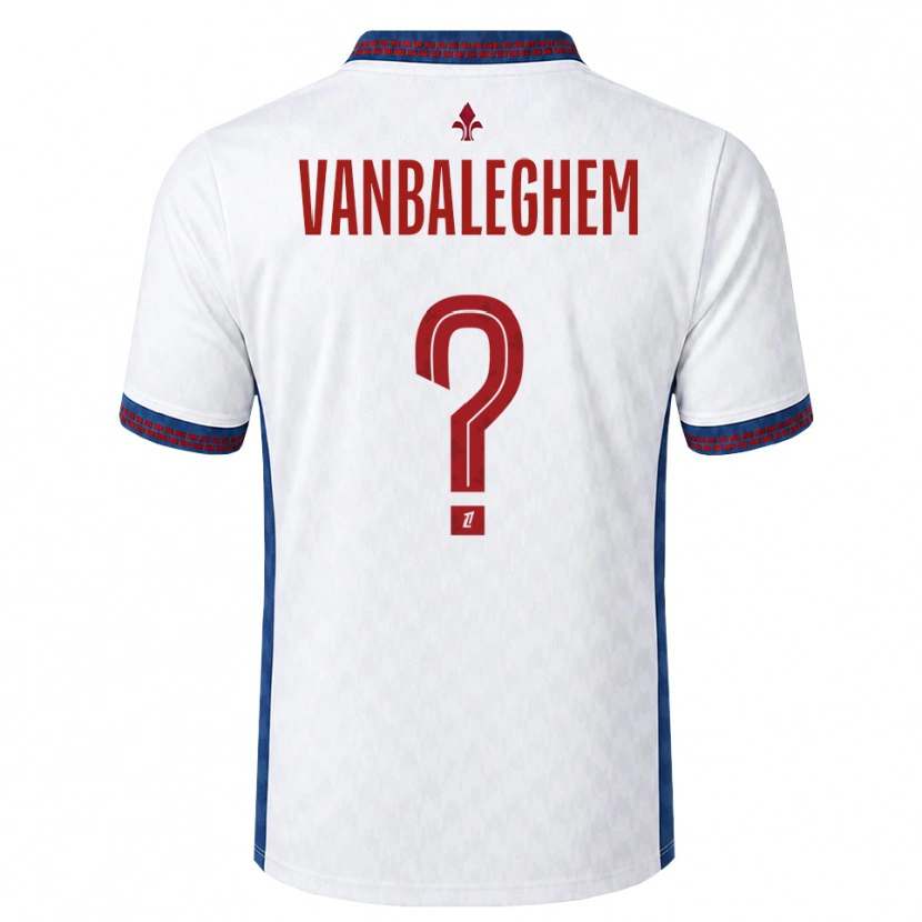Danxen Dames Valentin Vanbaleghem #0 Rood Wit Blauw Uitshirt Uittenue 2026/27 T-Shirt België