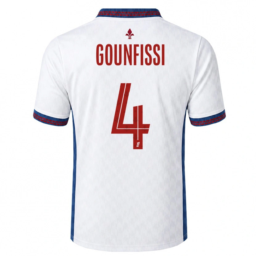 Danxen Dames Mouad Gounfissi #4 Rood Wit Blauw Uitshirt Uittenue 2026/27 T-Shirt België