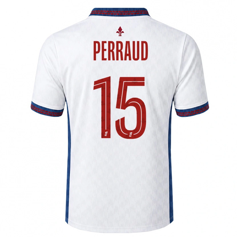 Danxen Dames Romain Perraud #15 Rood Wit Blauw Uitshirt Uittenue 2026/27 T-Shirt België