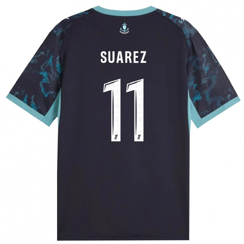 Danxen Dames Luis Suarez #11 Licht Turkoois Wit Zwart Uitshirt Uittenue 2026/27 T-Shirt België