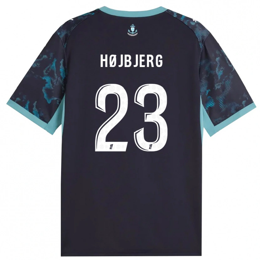 Danxen Dames Pierre-Emile Højbjerg #23 Licht Turkoois Wit Zwart Uitshirt Uittenue 2026/27 T-Shirt België