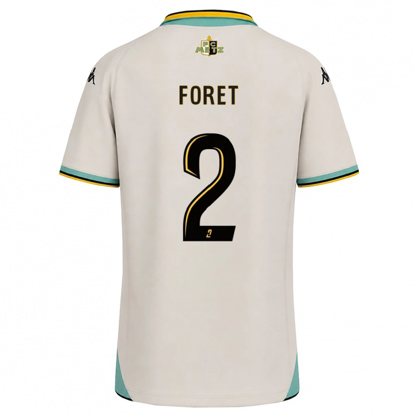 Danxen Dames Adam Foret #2 Bloemenwit Zwart Uitshirt Uittenue 2026/27 T-Shirt België