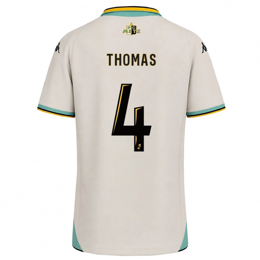 Danxen Dames Gabriel Thomas #4 Bloemenwit Zwart Uitshirt Uittenue 2026/27 T-Shirt België