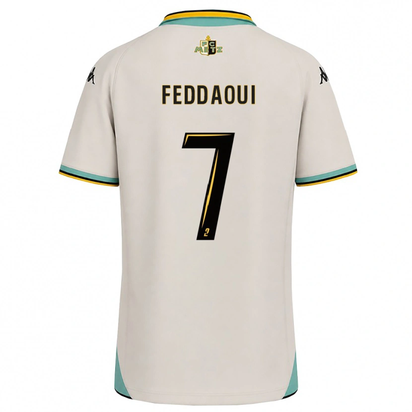 Danxen Dames Leina Feddaoui #7 Bloemenwit Zwart Uitshirt Uittenue 2026/27 T-Shirt België