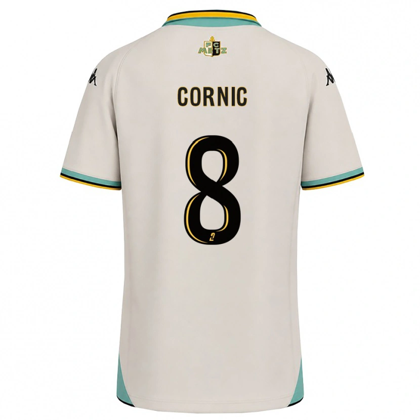 Danxen Dames Andréa Cornic #8 Bloemenwit Zwart Uitshirt Uittenue 2026/27 T-Shirt België