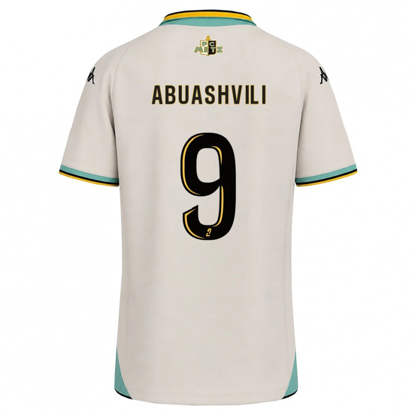 Danxen Dames Giorgi Abuashvili #9 Bloemenwit Zwart Uitshirt Uittenue 2026/27 T-Shirt België