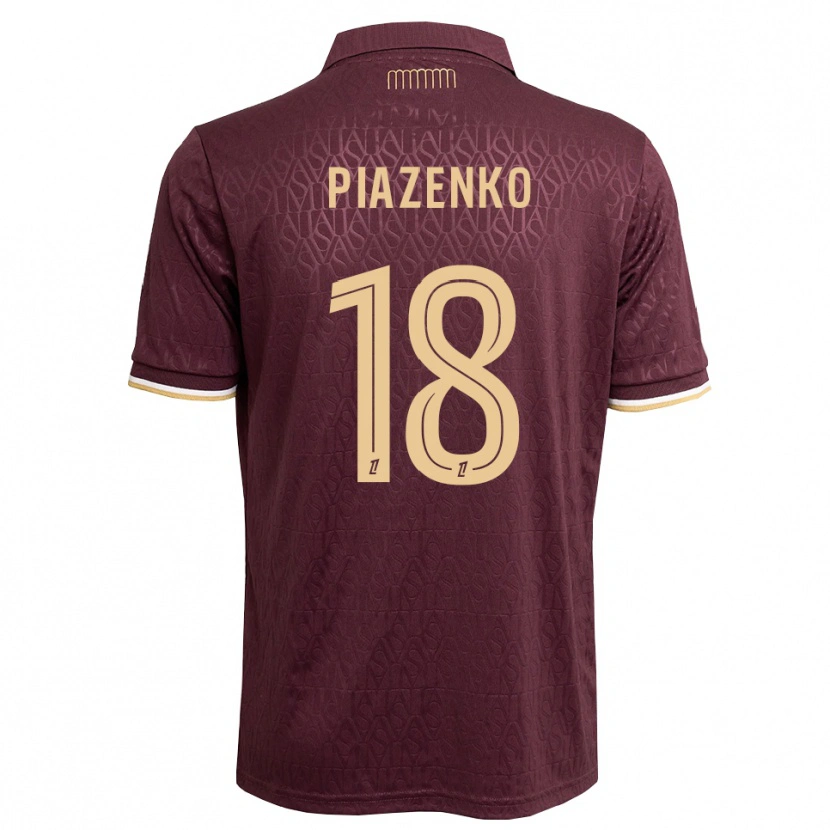 Danxen Dames Rodion Piazenko #18 Maroon Zandbruin Uitshirt Uittenue 2026/27 T-Shirt België